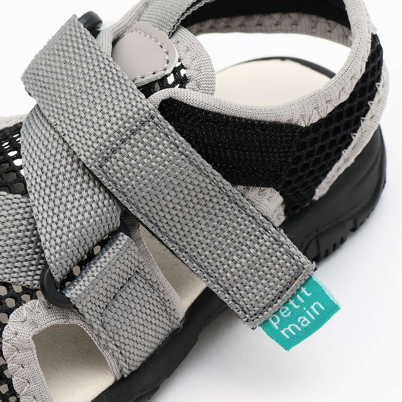 Guard Tape Sandals,Black, large image number 2