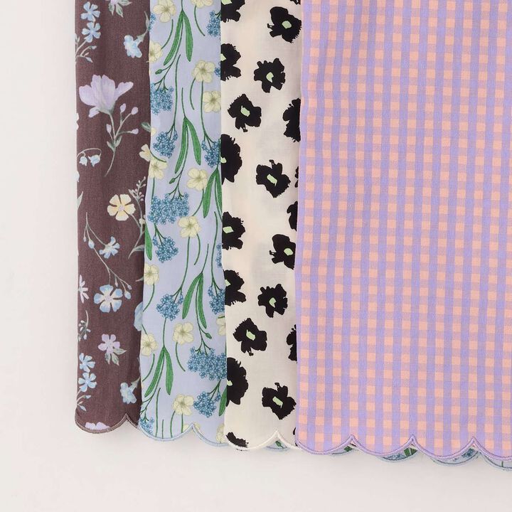 Assorted All-Over Pattern Tiered Blouse & Scallop Trim Pants Set,Emerald green, medium image number 17