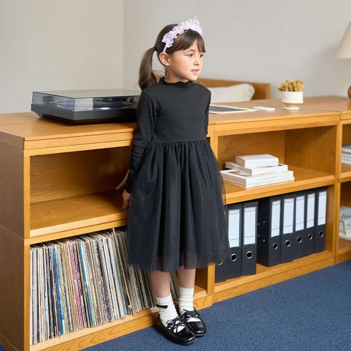 [Halloween] Tulle Docking Dress,Black, medium image number 0