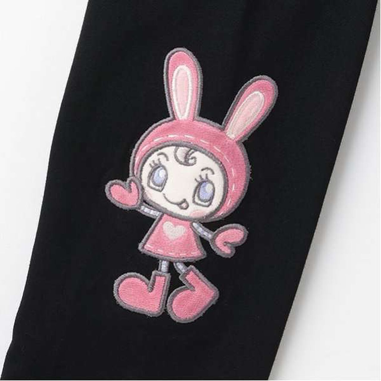 Berie-chan Sleeve Applique T-Shirt,White, large image number 14