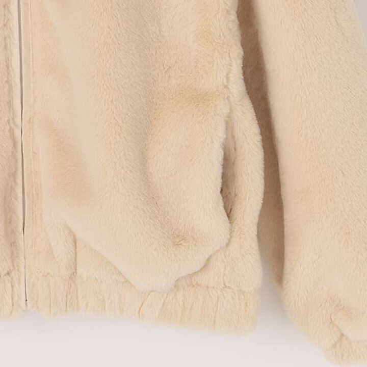 Faux Fur Jacket,Light beige, medium image number 4