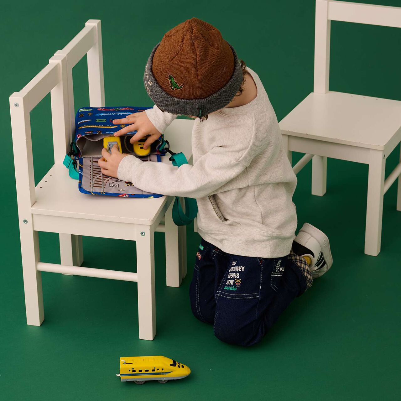 Railway Model Storage Support Shoulder Bag,Navy, large image number 7