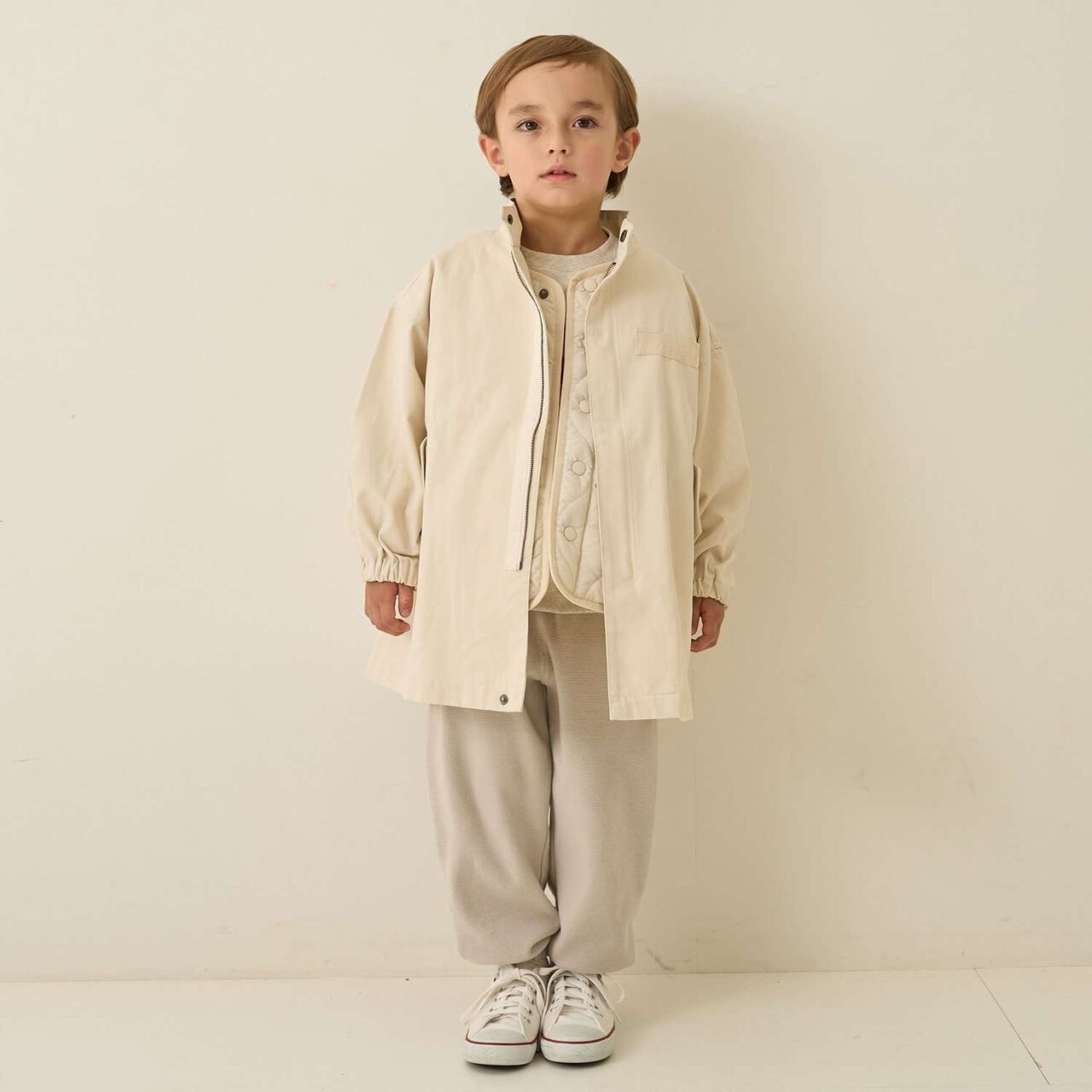 [Mix and Match Series] Quilted Vest,Ivory, large image number 21