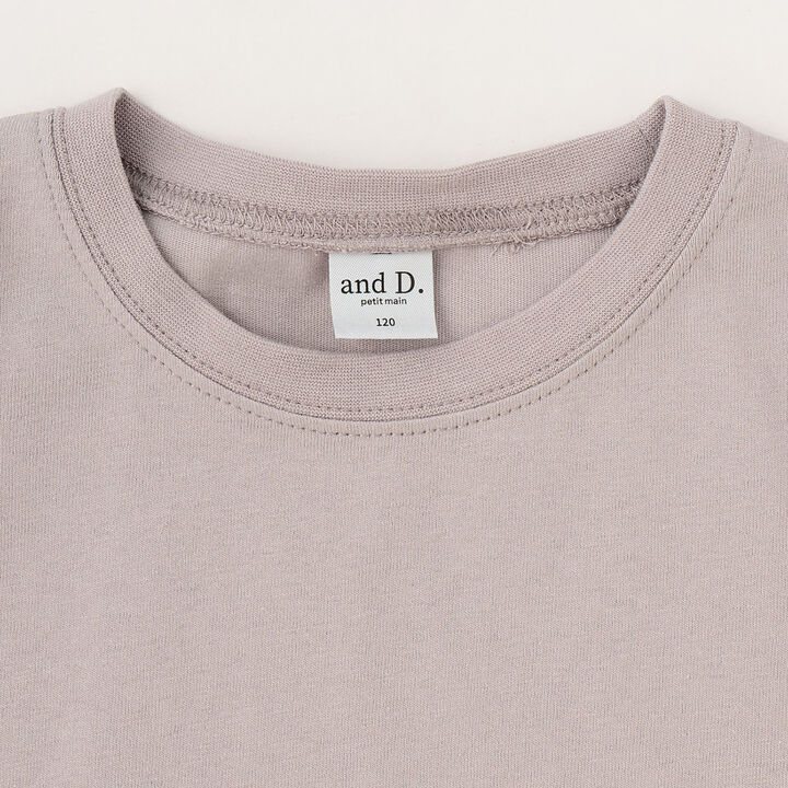 Wide Silhouette Short-Sleeve T-Shirt with Contrasting Sleeves,White, medium image number 6