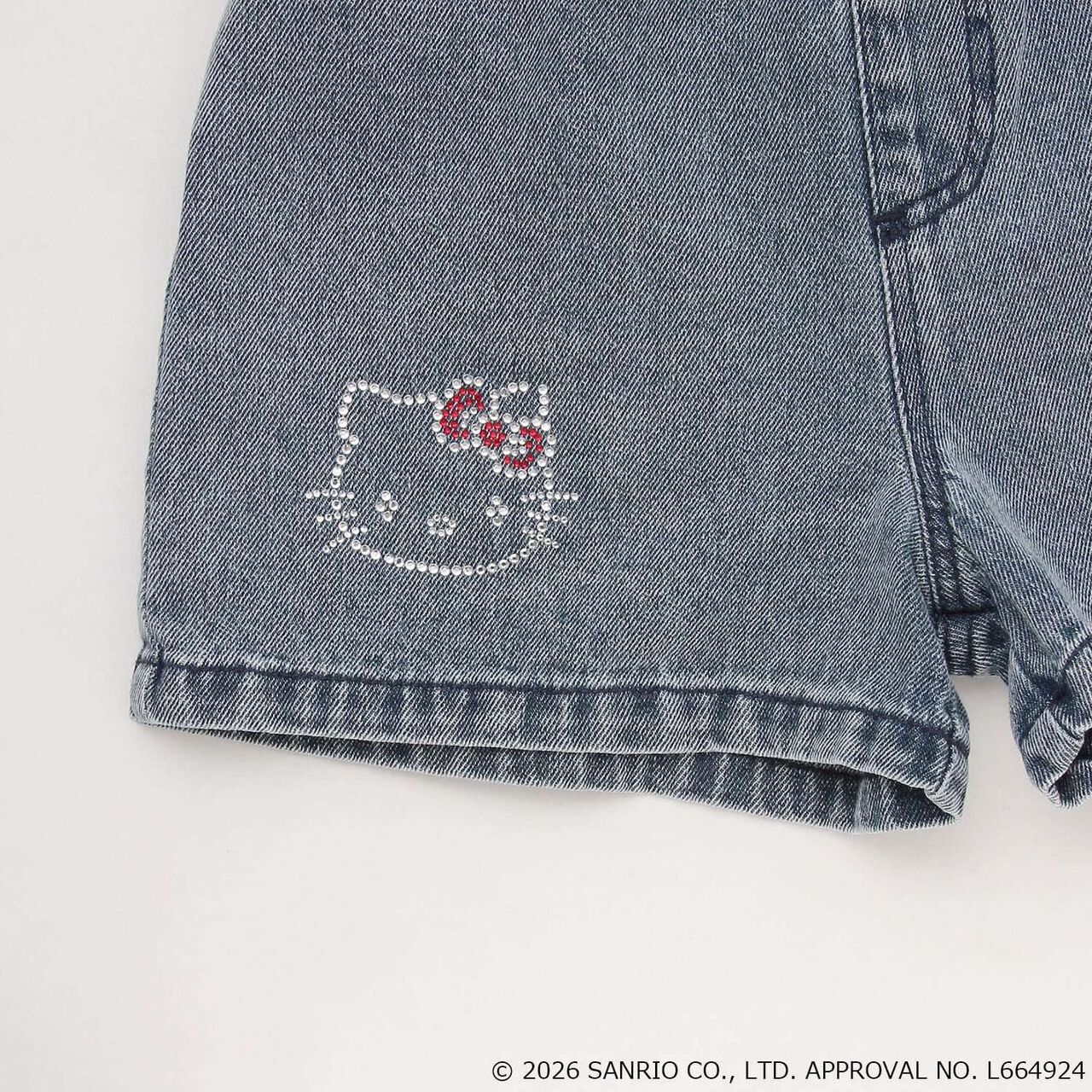 [Sanrio Characters] Denim Shorts,Black, large image number 21