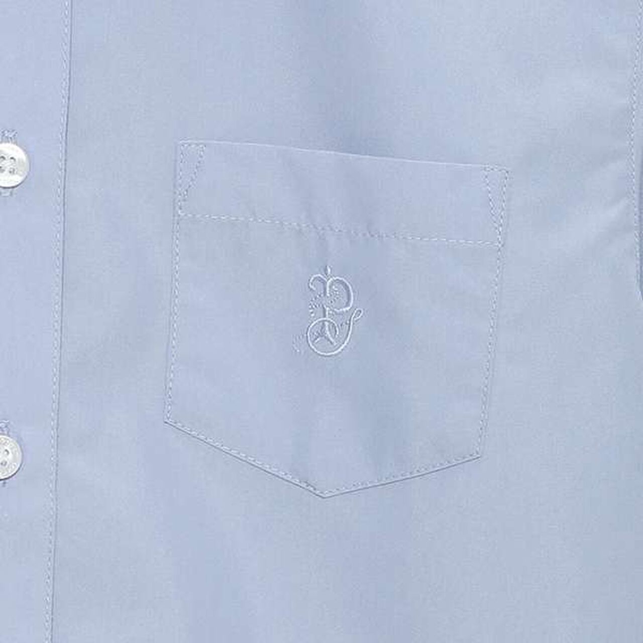 *Collar Long-Sleeve Shirt,Blue, large image number 3