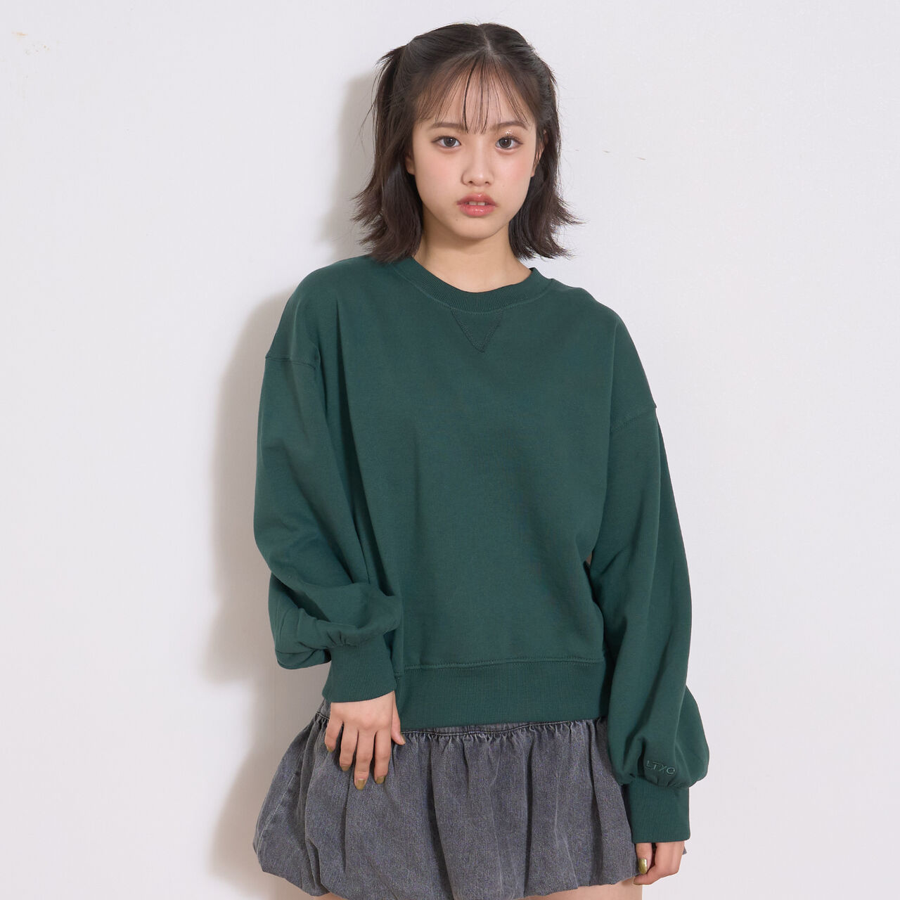 Wool Lined 100% Cotton Sweatshirt,Black, large image number 4