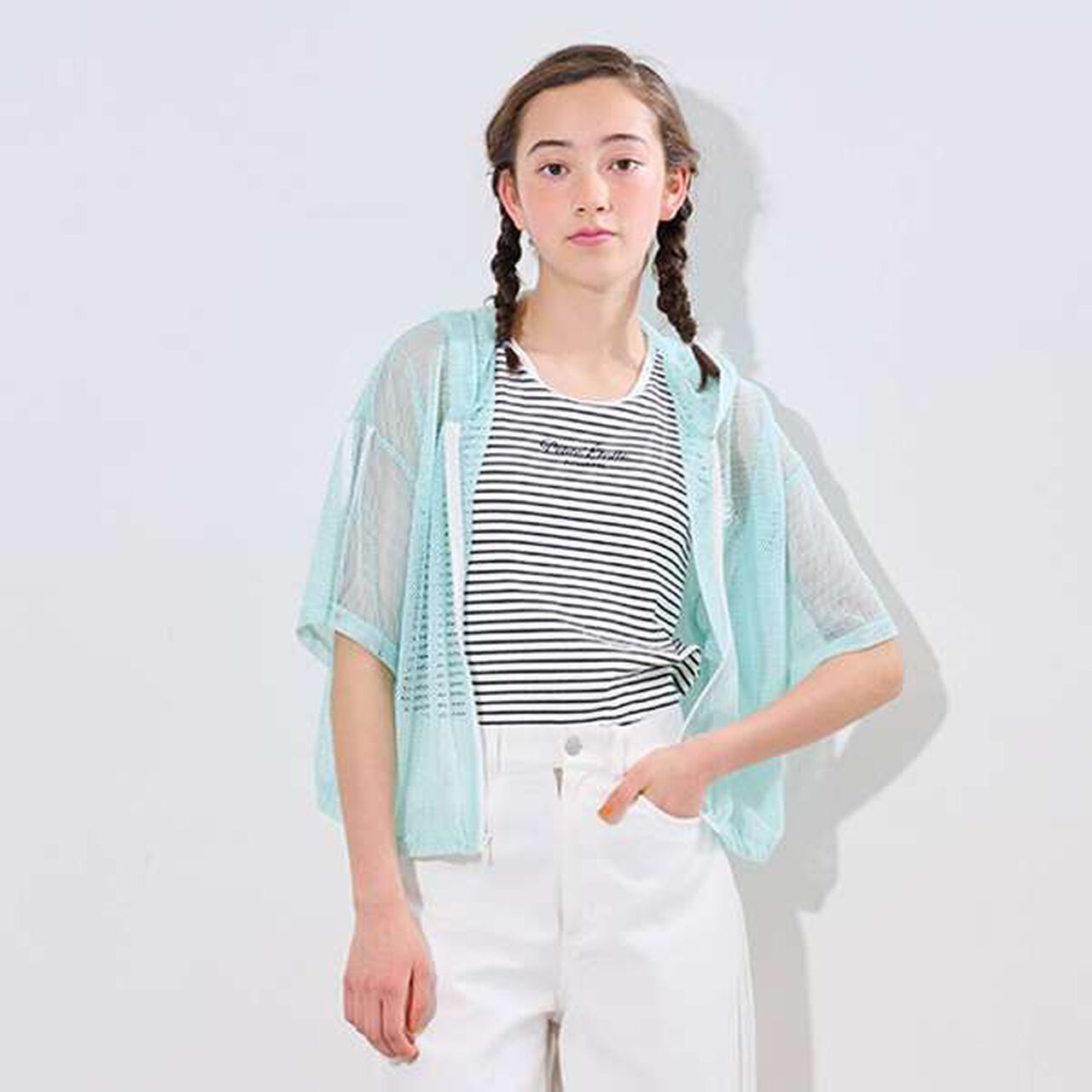 [Cool Touch] Antibacterial Tank Top with Cup,White, large image number 18