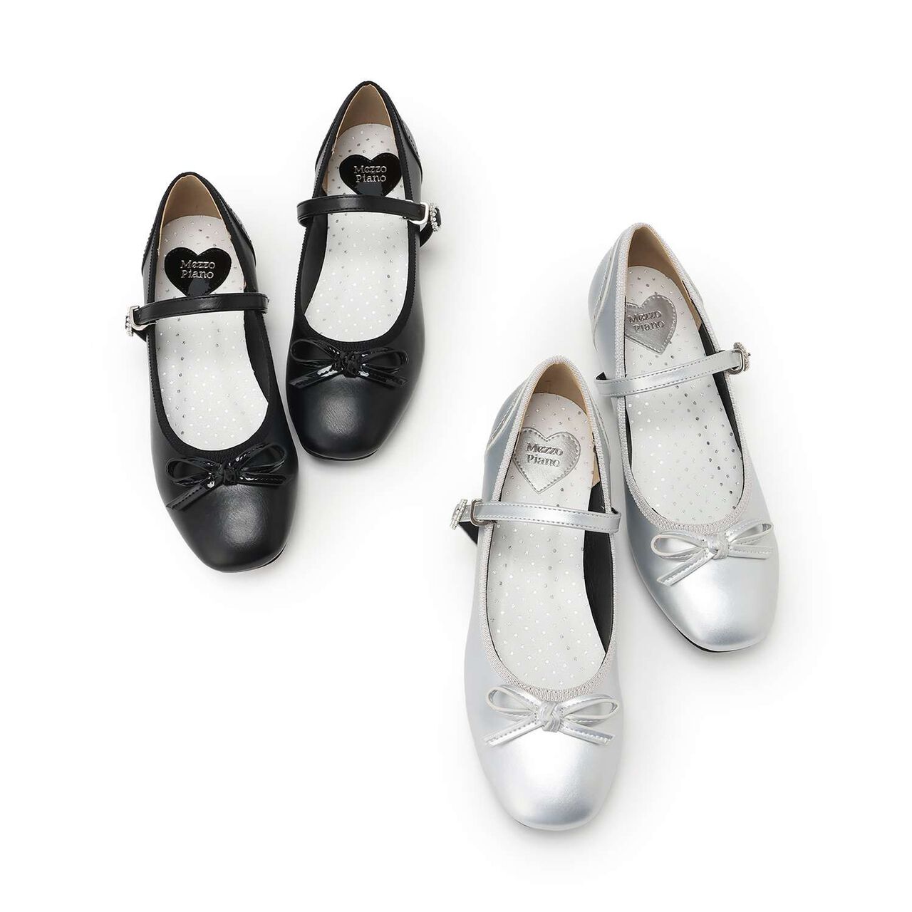 Jeweled Buckle Strap Shoes,Black, large image number 3
