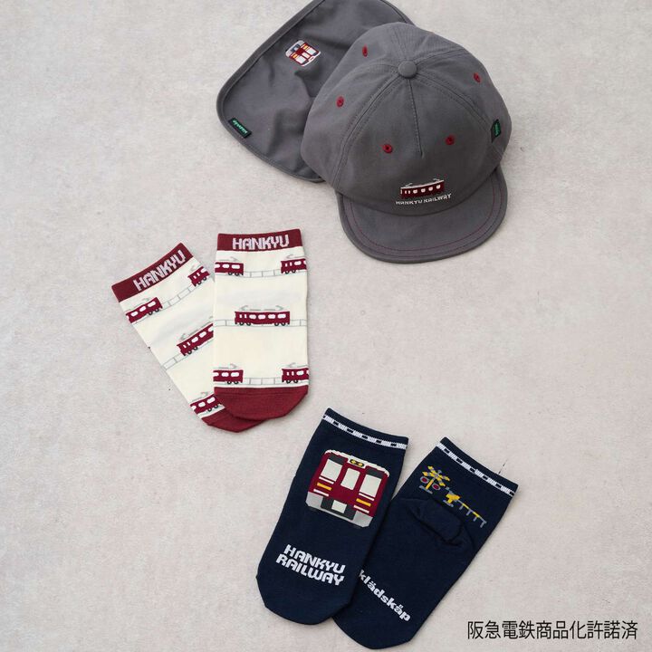 [阪急電車] 短襪兩雙組合,海軍藍, medium image number 4