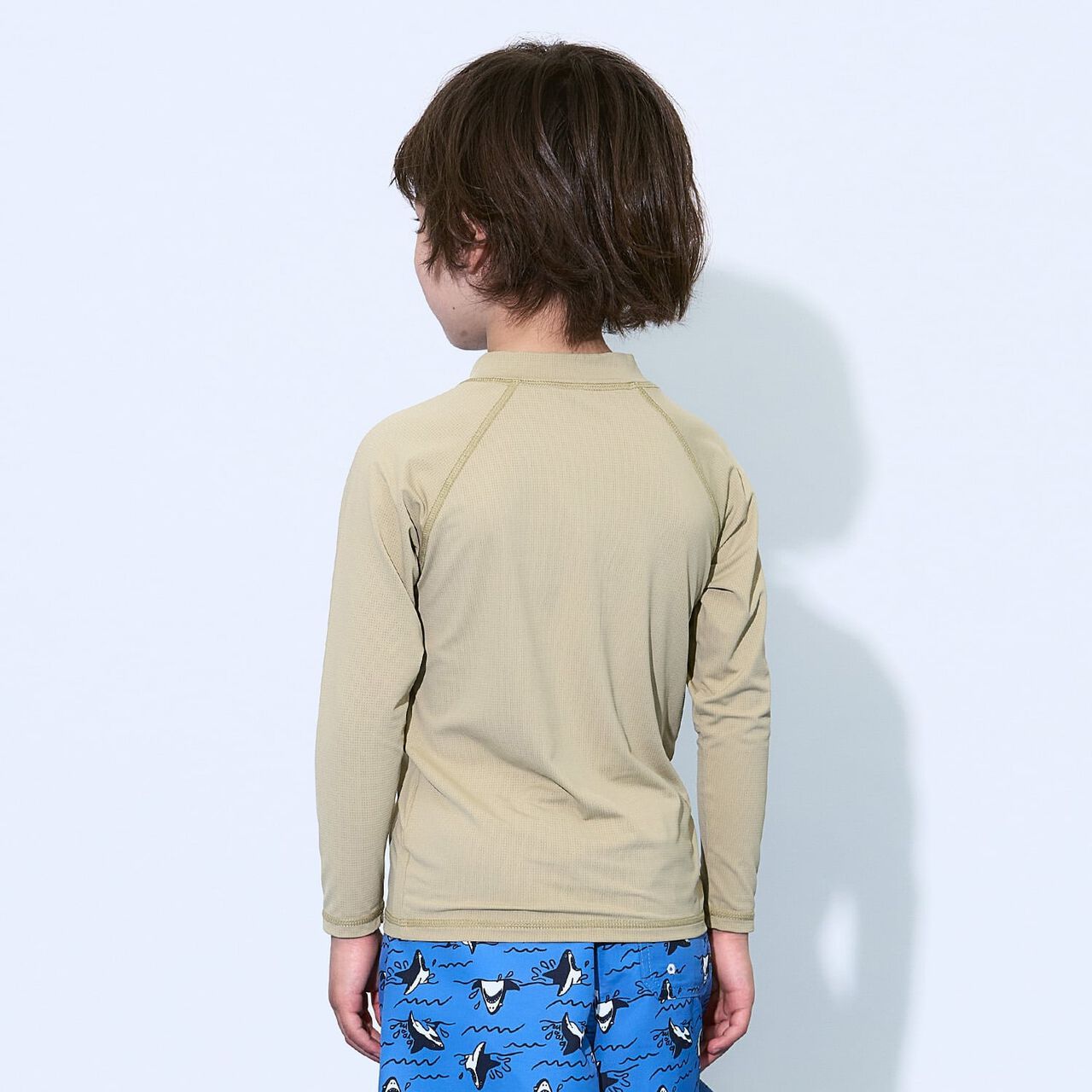[SWIM] [UV] Full-Zip Mesh Rash Guard [Kids' Clothing] [Boys & Girls],Milky white, large image number 18
