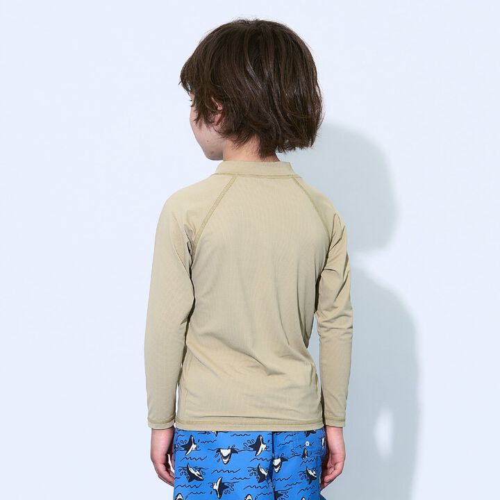 [SWIM] [UV] Full-Zip Mesh Rash Guard [Kids' Clothing] [Boys & Girls],Milky white, medium image number 18