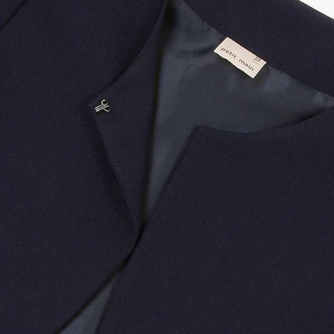 Lace Collar Floral Dress & Jacket Set,Pearl white, large image number 15