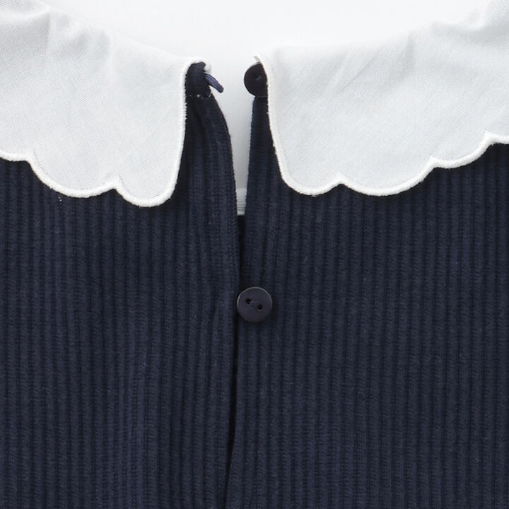 [Link] Lace Collar Tulle Tunic,Light pink, medium image number 3