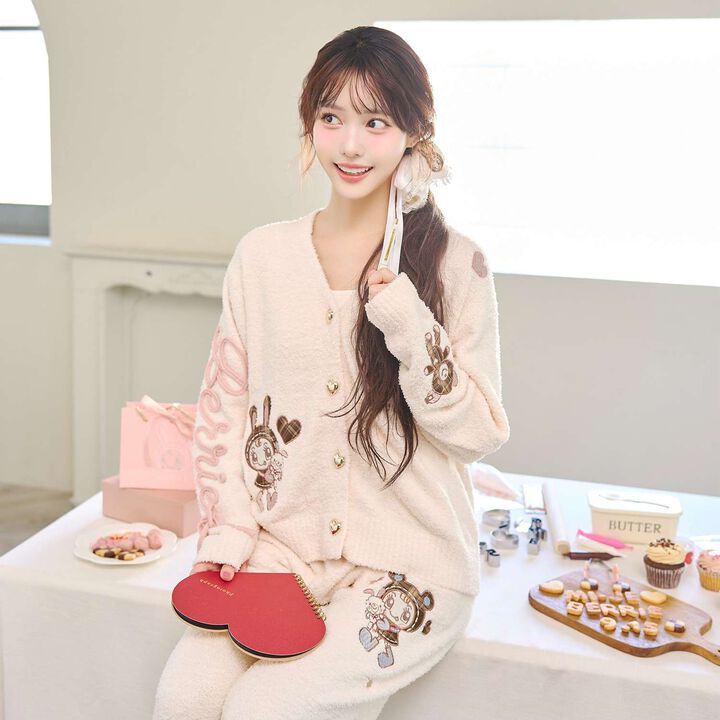 [Berrie-chan] Marshmallow Touch Cardigan,Pink, medium image number 3