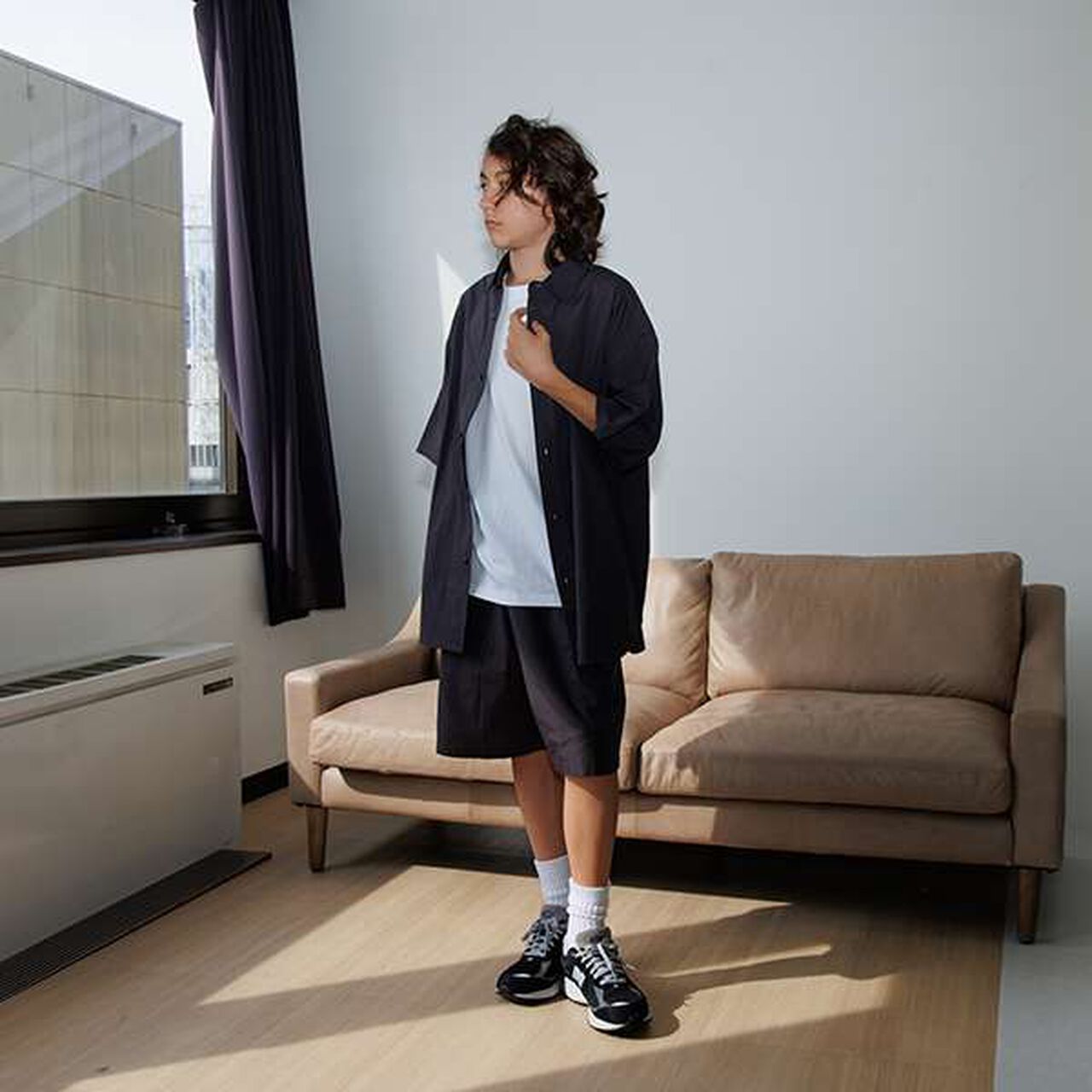 [Set Up Compatible] Typewriter Wide Half Pants,Multi color, large image number 14