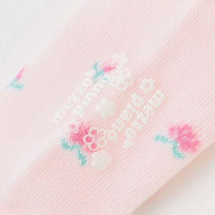 Ribbon & Rose Pattern Bib and Socks Set [Box Included],Light pink, medium image number 8