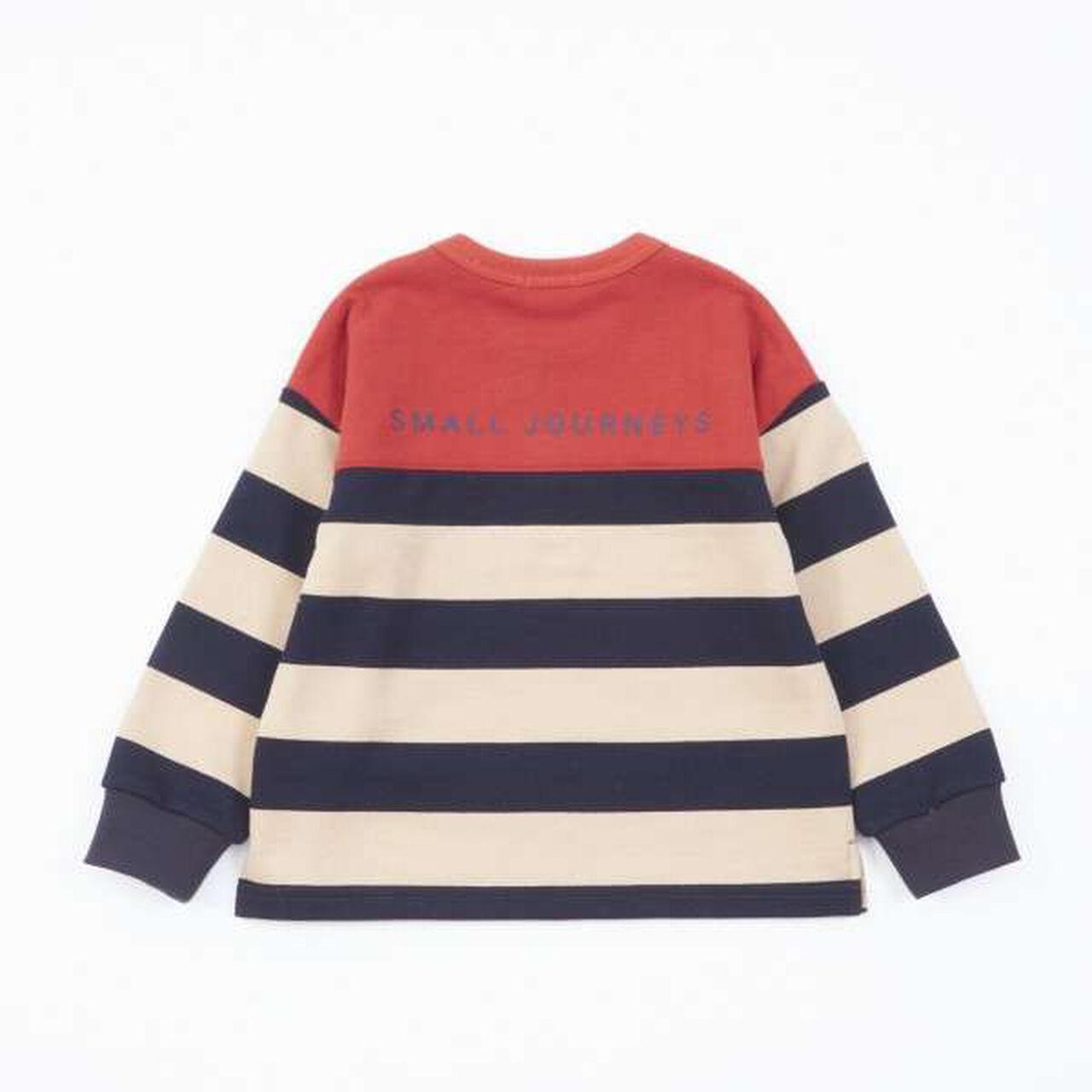 KP Boy Stripe Pattern Color Block Sweatshirt [90-140],Camel, large image number 10