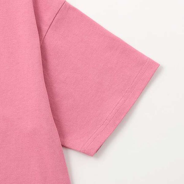 [100% Cotton Matching with Dad] Kids Logo Embroidery Big Half T-Shirt,Smoke white, medium image number 13