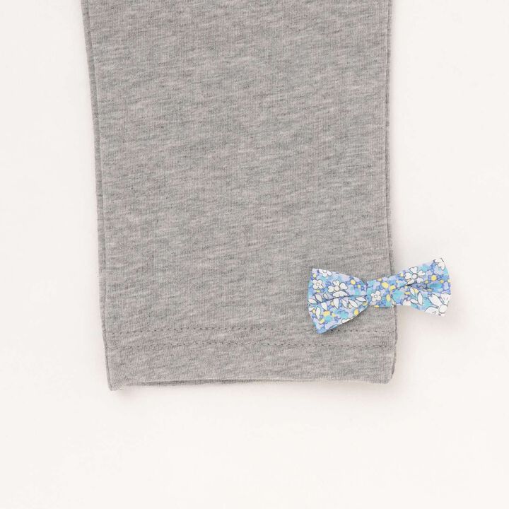 Organic Ribbon Leggings [Made in Japan],Pearl white, medium image number 3