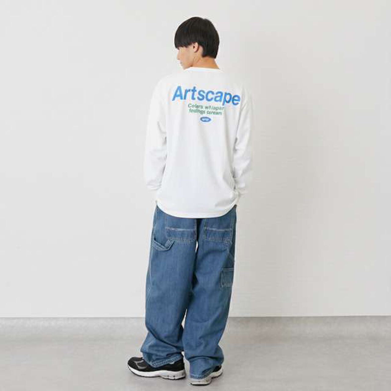 Pocket Logo Print Long-Sleeve T-Shirt,Light gray, large image number 12