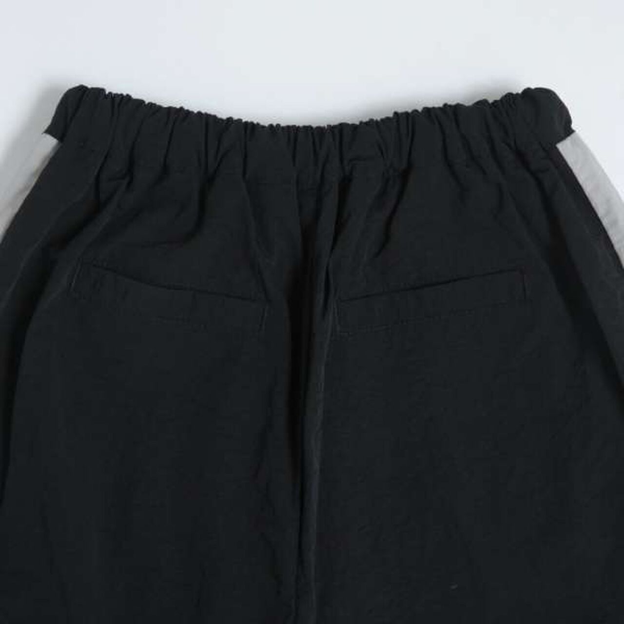 [Set Up Compatible] Striped Nylon Track Pants,Black, large image number 4