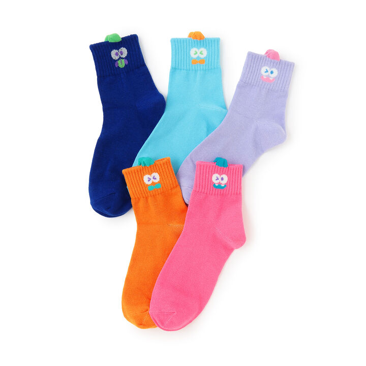Monster Crew Length Socks,Light blue, medium image number 2