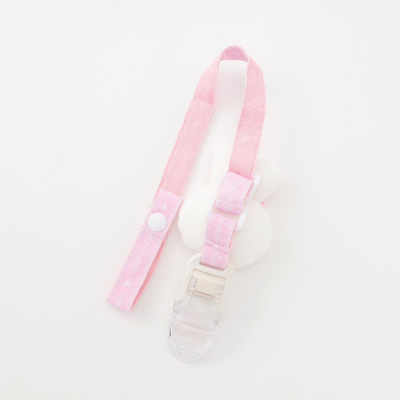 Mezzo Piano Mama Rabbit Mascot Blanket Clip,Light pink, large image number 1