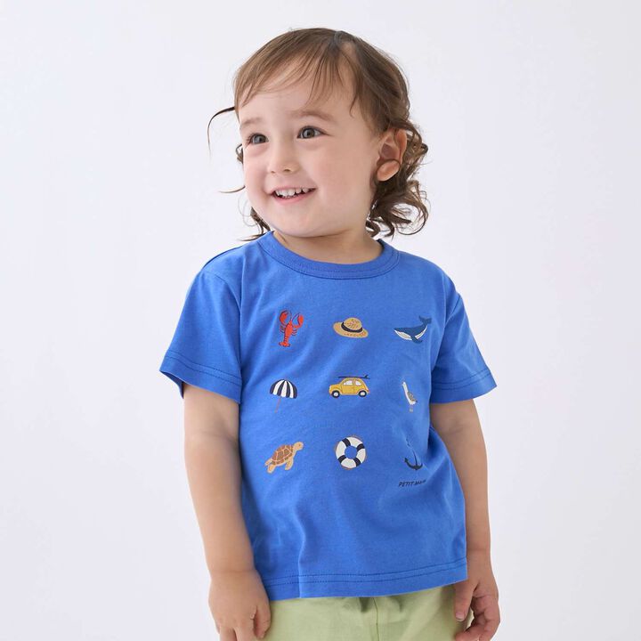 [Affordable] BOYS Short Sleeve T-Shirt 2,Navy, medium image number 0