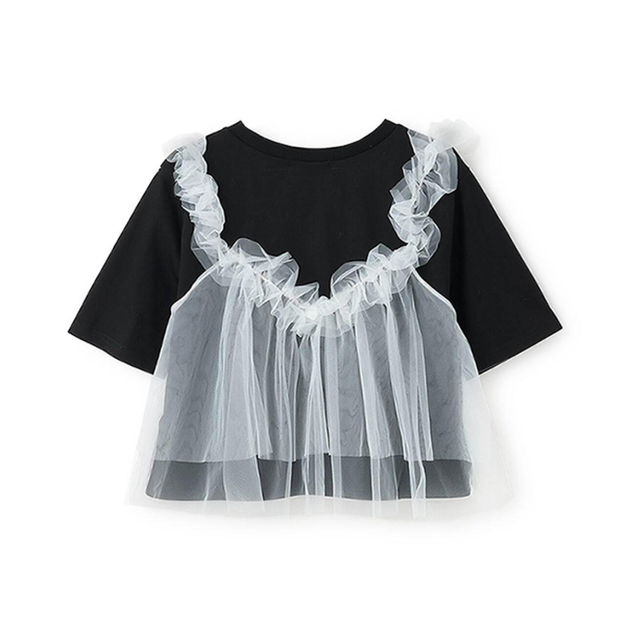 Cami T-Shirt,Black, large image number 1