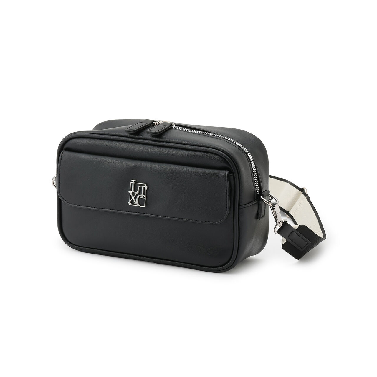 [LTXC] Jacquard Tape Flap Shoulder Bag,Ivory, large image number 5