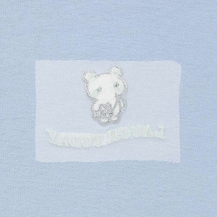 Front Character Embroidery T-Shirt,Sax blue, medium image number 19