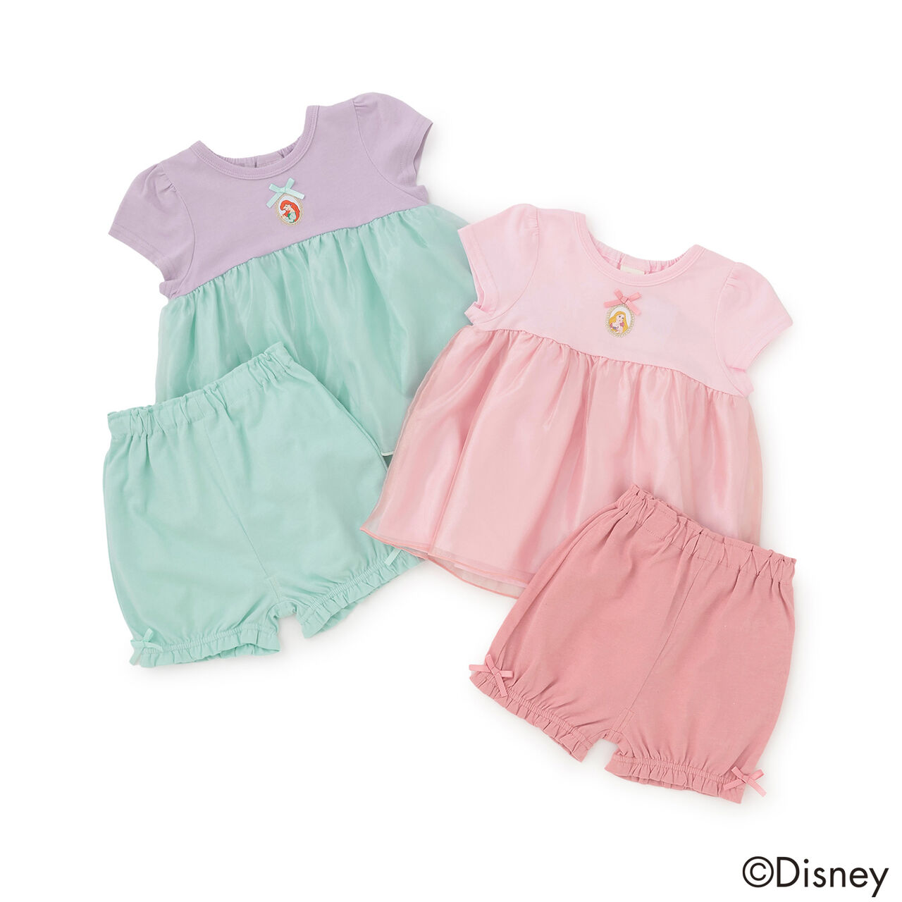 [Disney] Puff Sleeve Pajamas,Pearl white, large image number 17