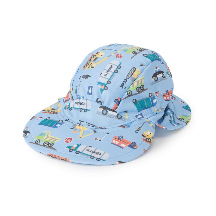 [SWIM] All-Over Pattern Swim Cap with Sunshade,Turquoise, medium image number 13
