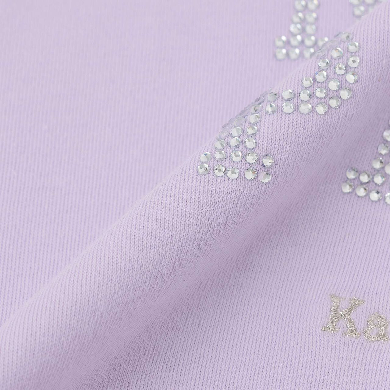Half-Zip Pullover & Hem Frill Short-Sleeve T-Shirt Set,Lavender, large image number 15