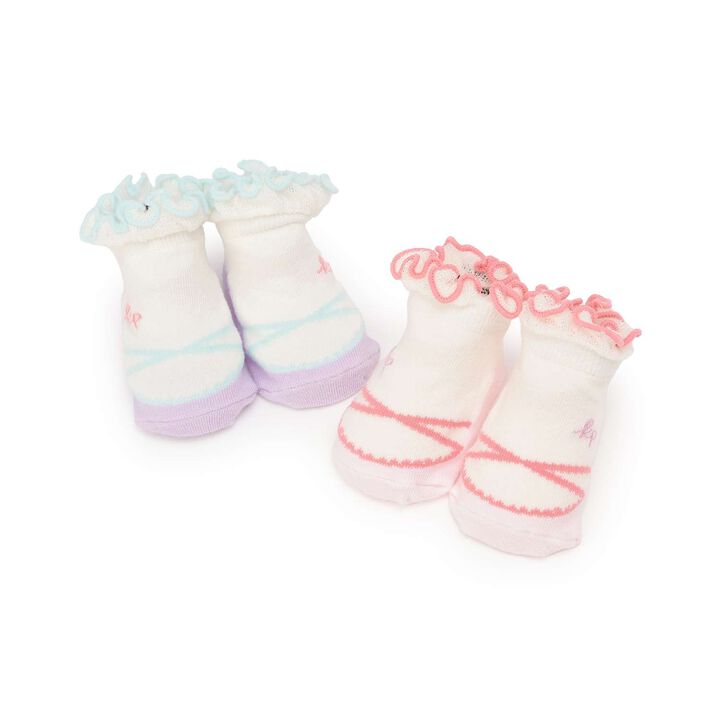 Shoe Pattern Newborn Socks,Pink, medium image number 5