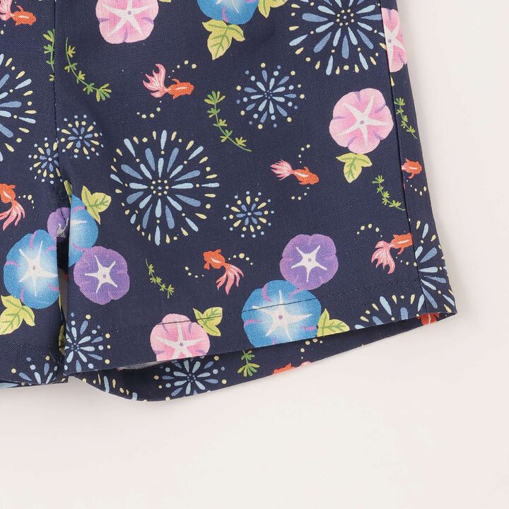 [Web Exclusive] GIRLS All-Over Pattern Jinbei,Navy, medium image number 14