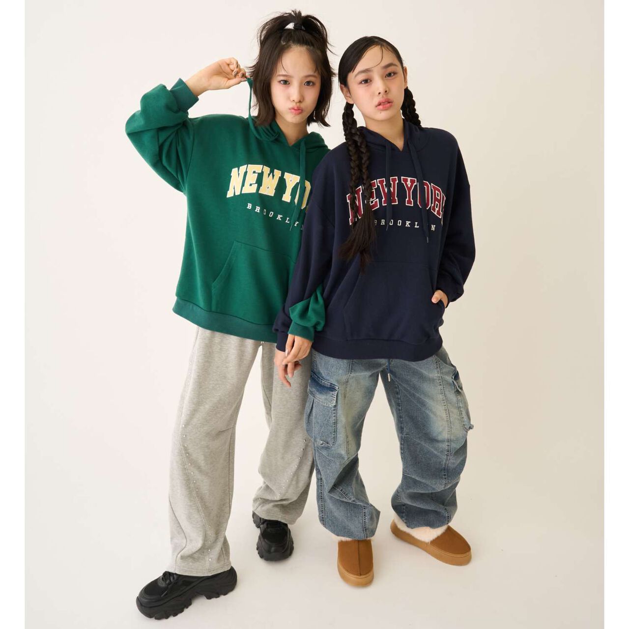 [Seconds Cute Top] [LTXC] College Loose Parka,Green, large image number 7