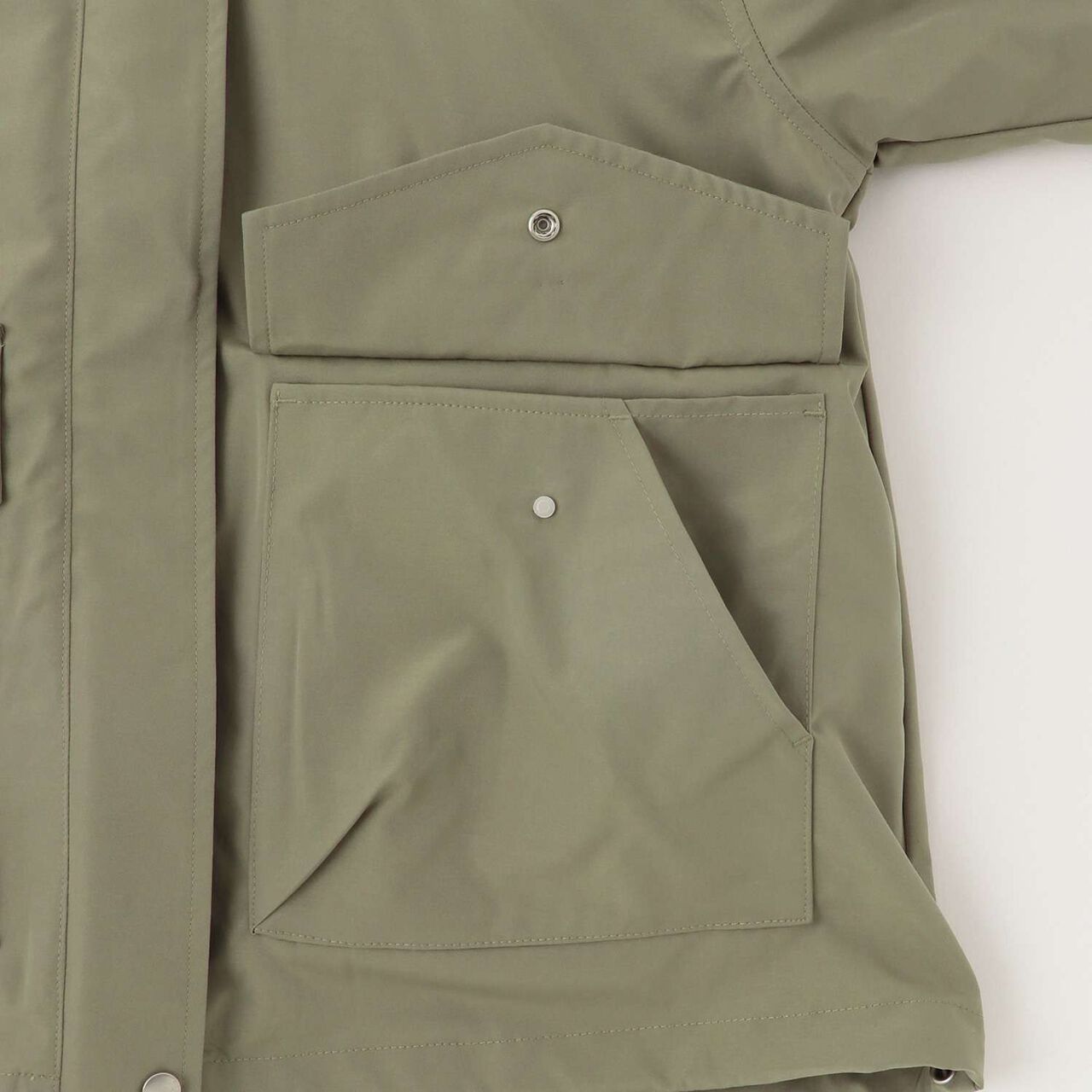 Water-Repellent Logo Ribbon 3-Way Mountain Parka,Beige, large image number 11