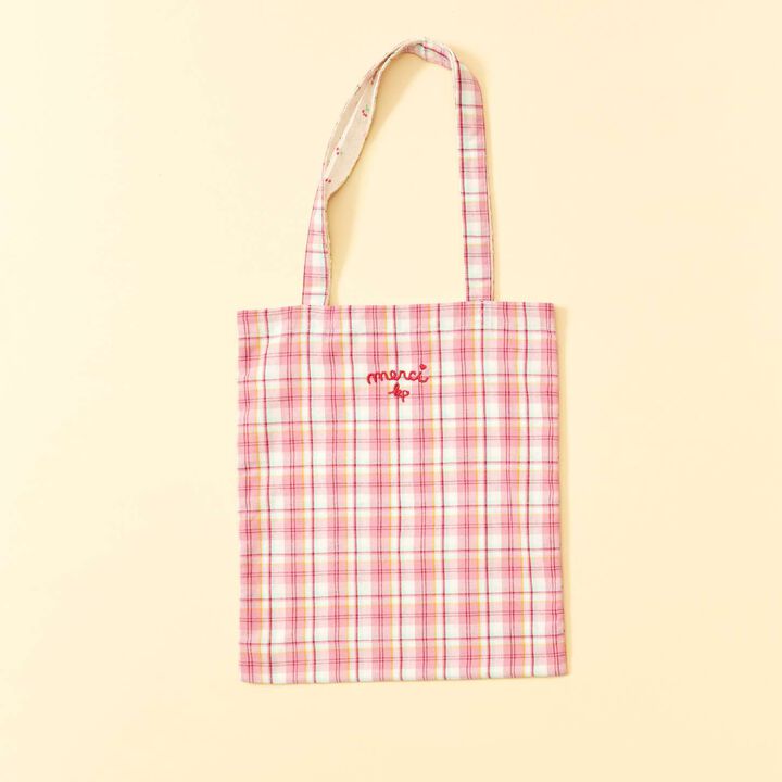 Pre-dyed Checkered Bag,, medium