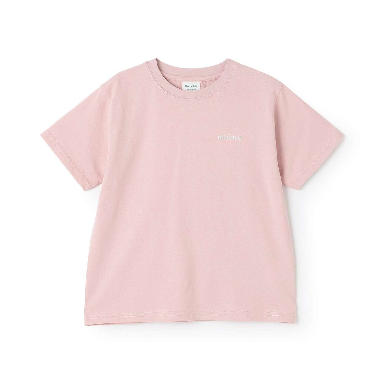 [DailyME] C100/Anti-Stain/Short Sleeve T-Shirt,Pink, large image number 11