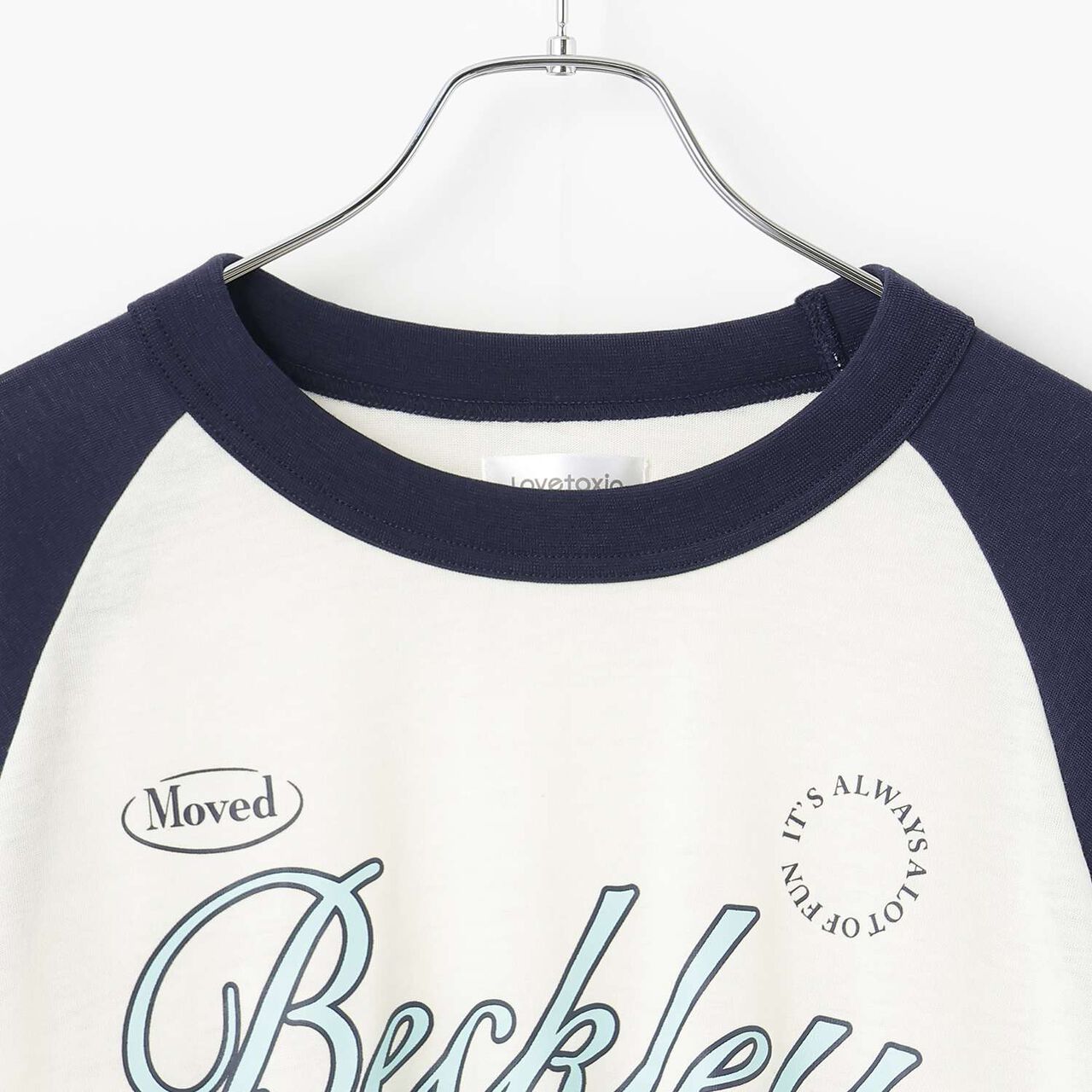 Logo Raglan Long-Sleeve T-Shirt & Pants Set [Loungewear/Pajamas],Navy, large image number 3