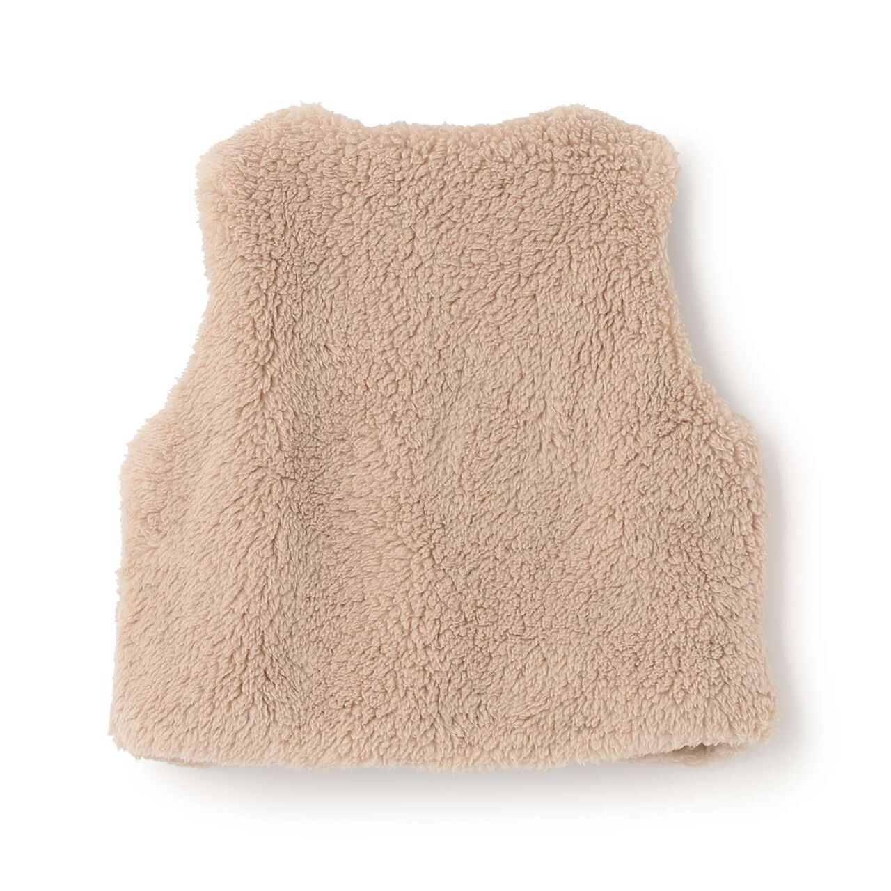 Antibacterial Deodorant Boa Vest,Ivory, large image number 3