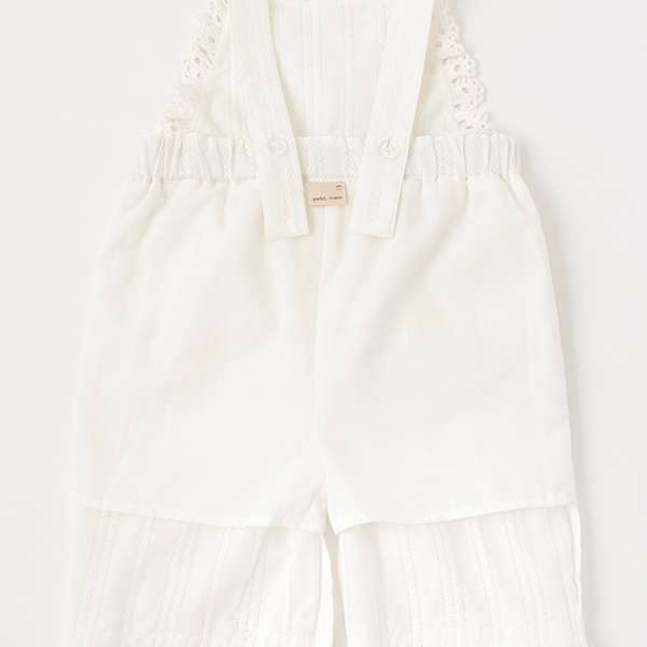 Lace Overalls,Off white, large image number 10