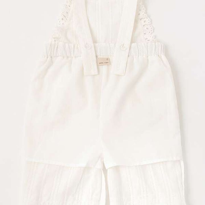Lace Overalls,Off white, medium image number 10
