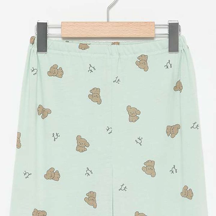 Dog Print Long Pants Pajama,Light green, medium image number 7