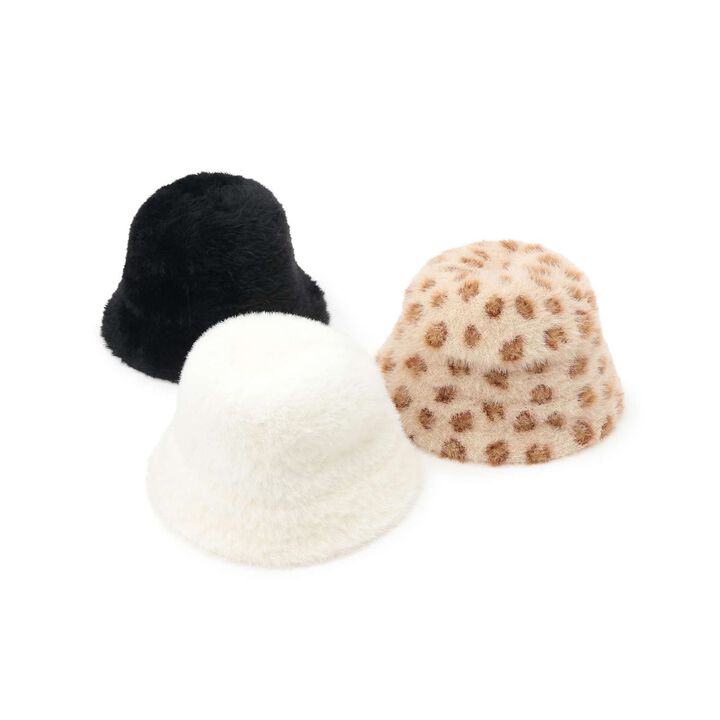 [LTXC] Shaggy Bucket Hat,Black, medium image number 3