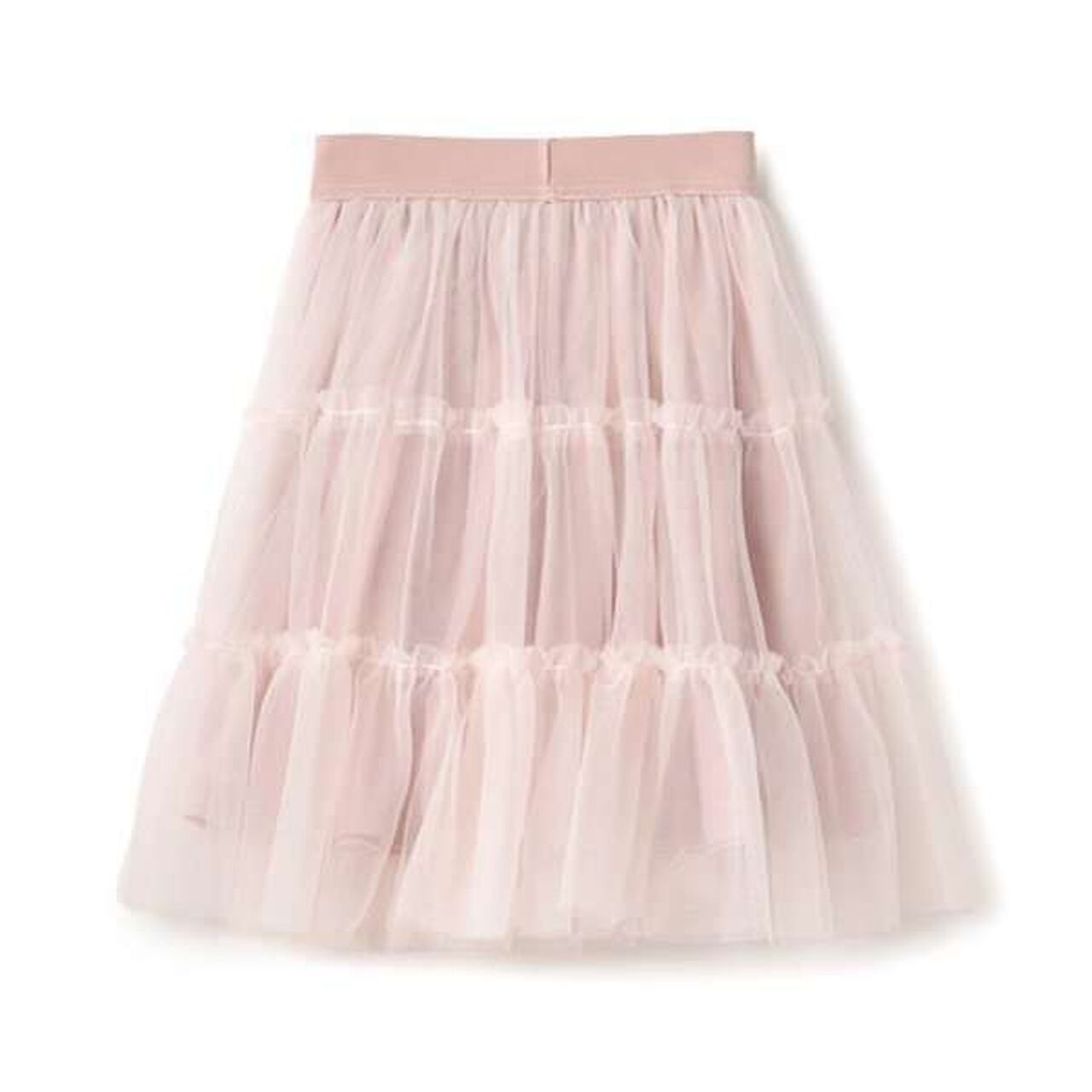Fluffy Frill Tulle Skirt,Black, large image number 1