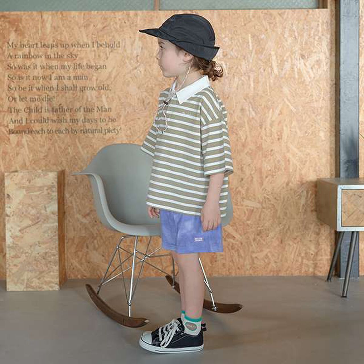 Non-Deforming Soft Cotton Oversized Stripe Print Rugby Shirt,Purple, large image number 19