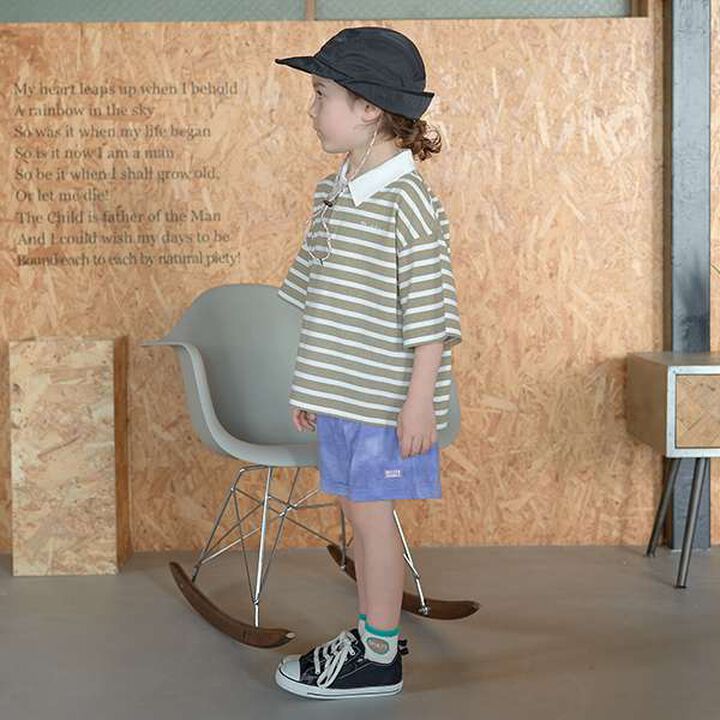 Non-Deforming Soft Cotton Oversized Stripe Print Rugby Shirt,Purple, medium image number 19